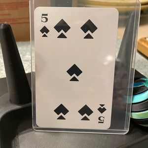 PRADA BRAND NEW 5 OF SPADES ♠️ COLLECTORS DESIGNER PLAYING CARD IN CASING